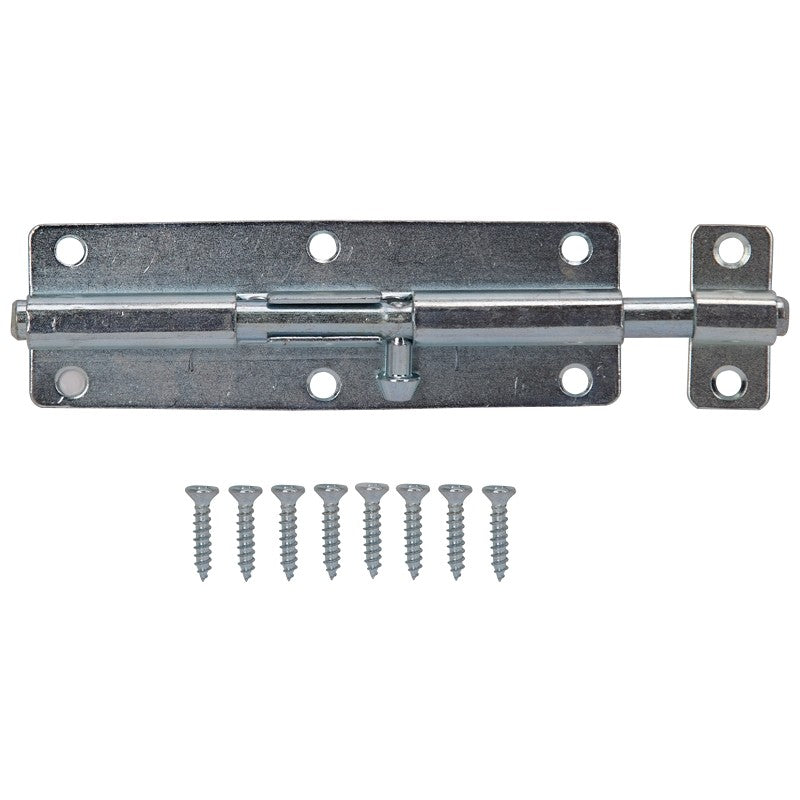ProSource CL-701-PS Barrel Bolt, 0.31 Dia in Bolt Head, 6 in L Bolt, Steel, Zinc