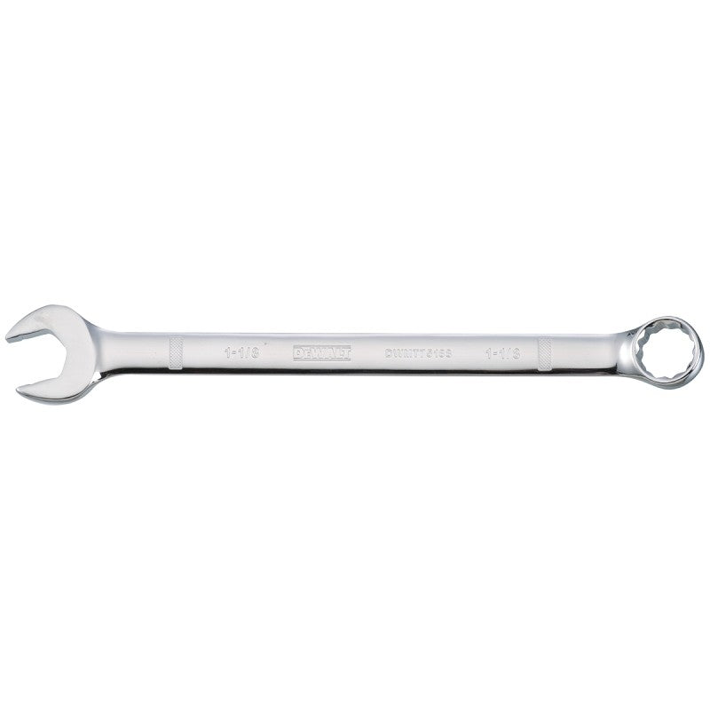DEWALT DWMT75188OSP Combination Wrench, SAE, 1-1/8 in Head, 15-9/16 in L, 12-Point, Chrome, Comfort-Grip Handle