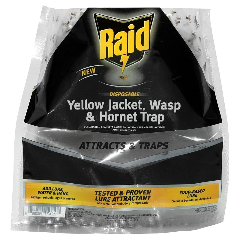Raid WASPBAG-RAID Yellow Jacket/Wasp and Hornet Trap, Liquid, Fruit (Pack of 6)