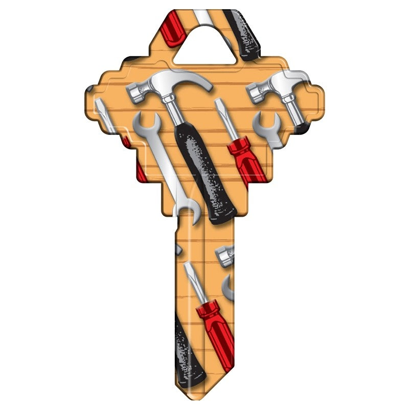 Hy-Ko 15005SC1-TOOL Key Blank, Tools, Brass, For: Schlage SC1 Keyways, SC1 Key Number (Pack of 5)