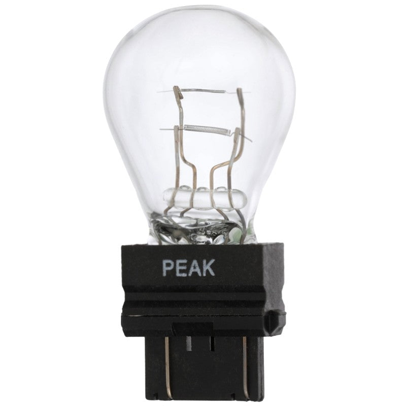 Peak 3057LL-BPP Miniature Automotive Bulb, 400 Lumens, 12.8 V, 27 W, Incandescent Lamp, Wedge
