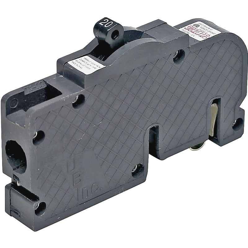 Zinsco UBIZ20 Circuit Breaker, Type UBIZ, 20 A, 1 -Pole, 120/240 V, Plug Mounting