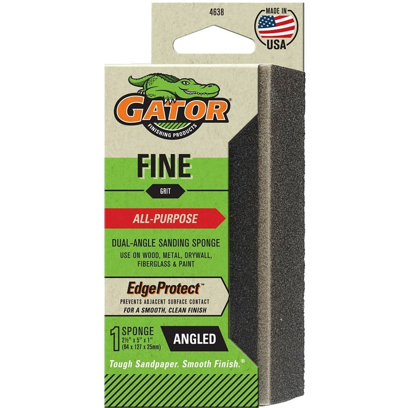 Gator 4638 Sanding Sponge, 5 in L, 2-1/2 in W, Fine