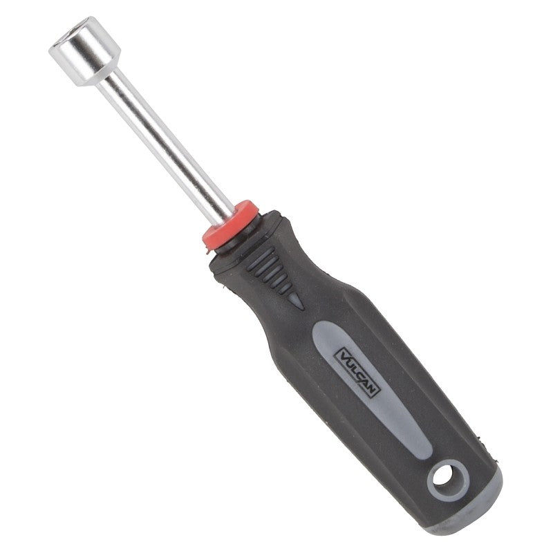 Vulcan MC-SD37 Nut Driver, 1/2 in Drive, 7 in OAL, Cushion-Grip Handle, Gray and Black Handle, 3 in L Shank