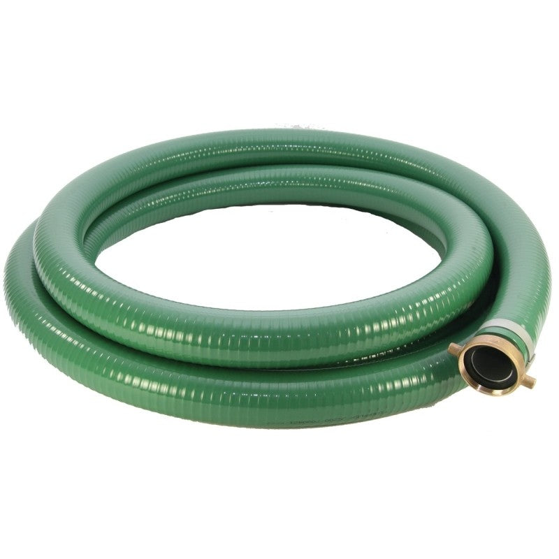 Abbott Rubber 1240-3000-20 Suction Hose, 3 in ID, 20 ft L, Male Thread x Female, PVC