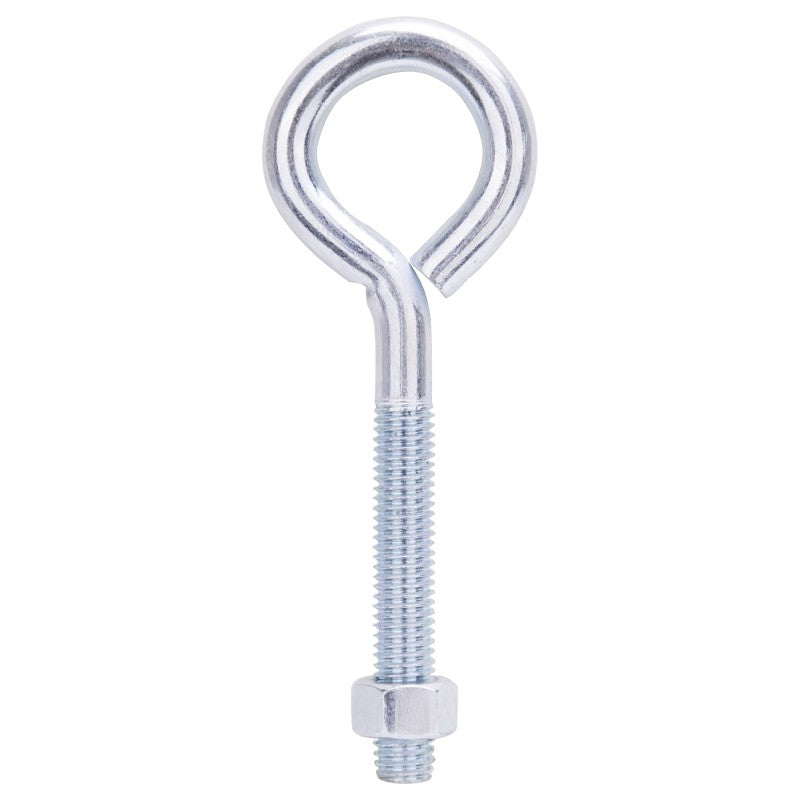 ProSource LR288 Eye Bolt, 7.5 mm Thread, Machine Thread, 3 in L Thread, 2-1/8 in Dia Eye, 522 lb Working Load, Steel (Pack of 10)