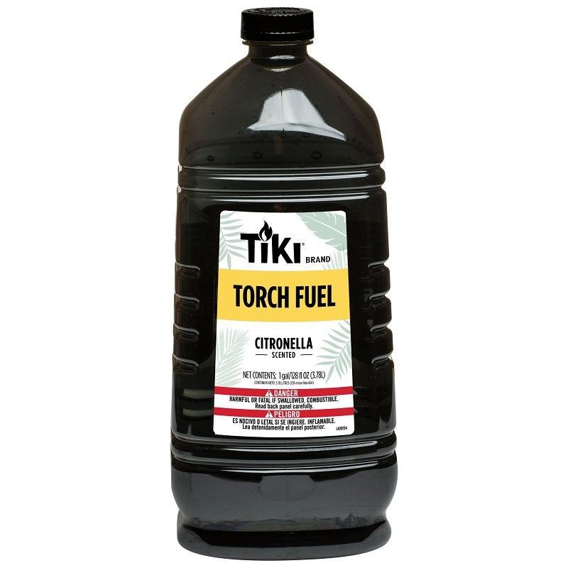 Tiki 1216151 Citronella Torch Fuel, 128 oz Bottle, Lemongrass (Pack of 4)