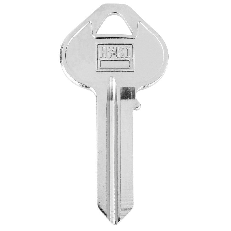 Hy-Ko 11010RU52 Key Blank, Brass, Nickel-Plated, For: Corbin/Russwin RU52 Locks (Pack of 10)