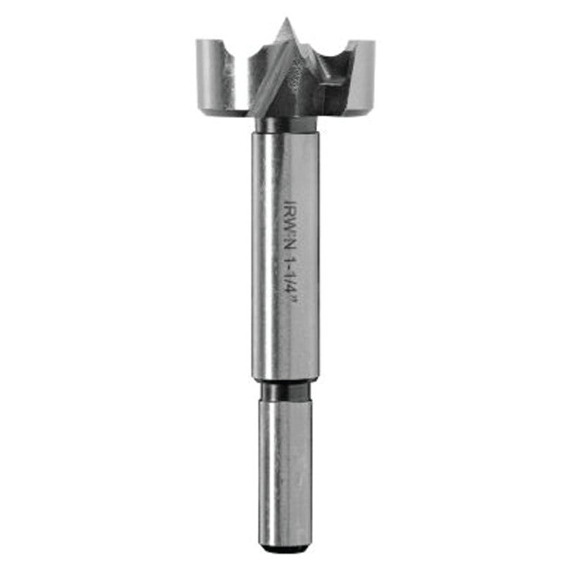 Irwin 1966935/42926 Forstner Bit, 1-5/8 in Dia, 3-1/2 in OAL, 3/8 in Dia Shank, Reduced Shank