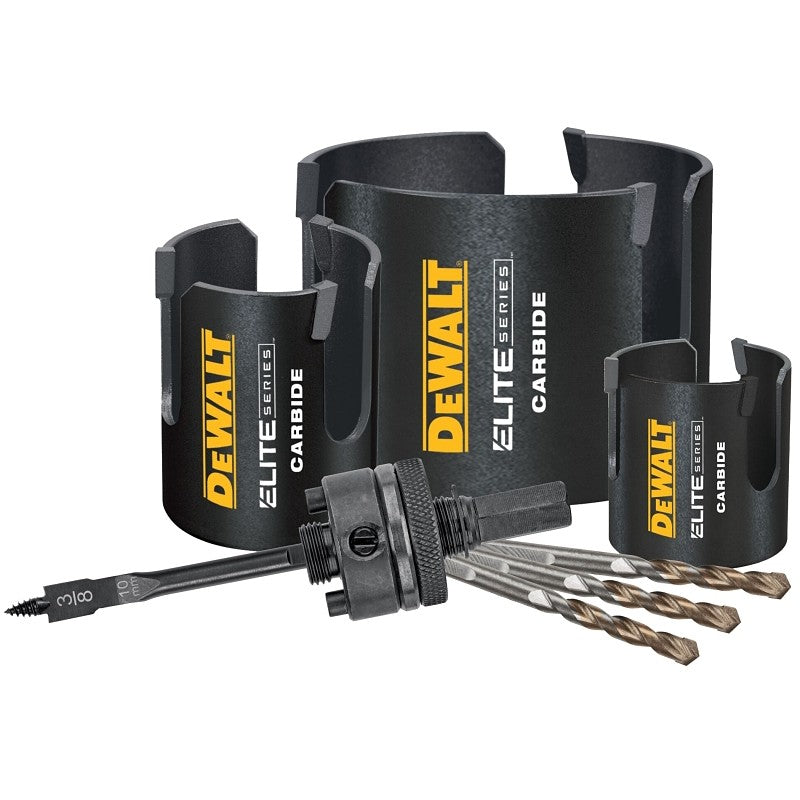 DEWALT ELITE Series DAH47MMSET Hole Saw Kit, 7-Piece