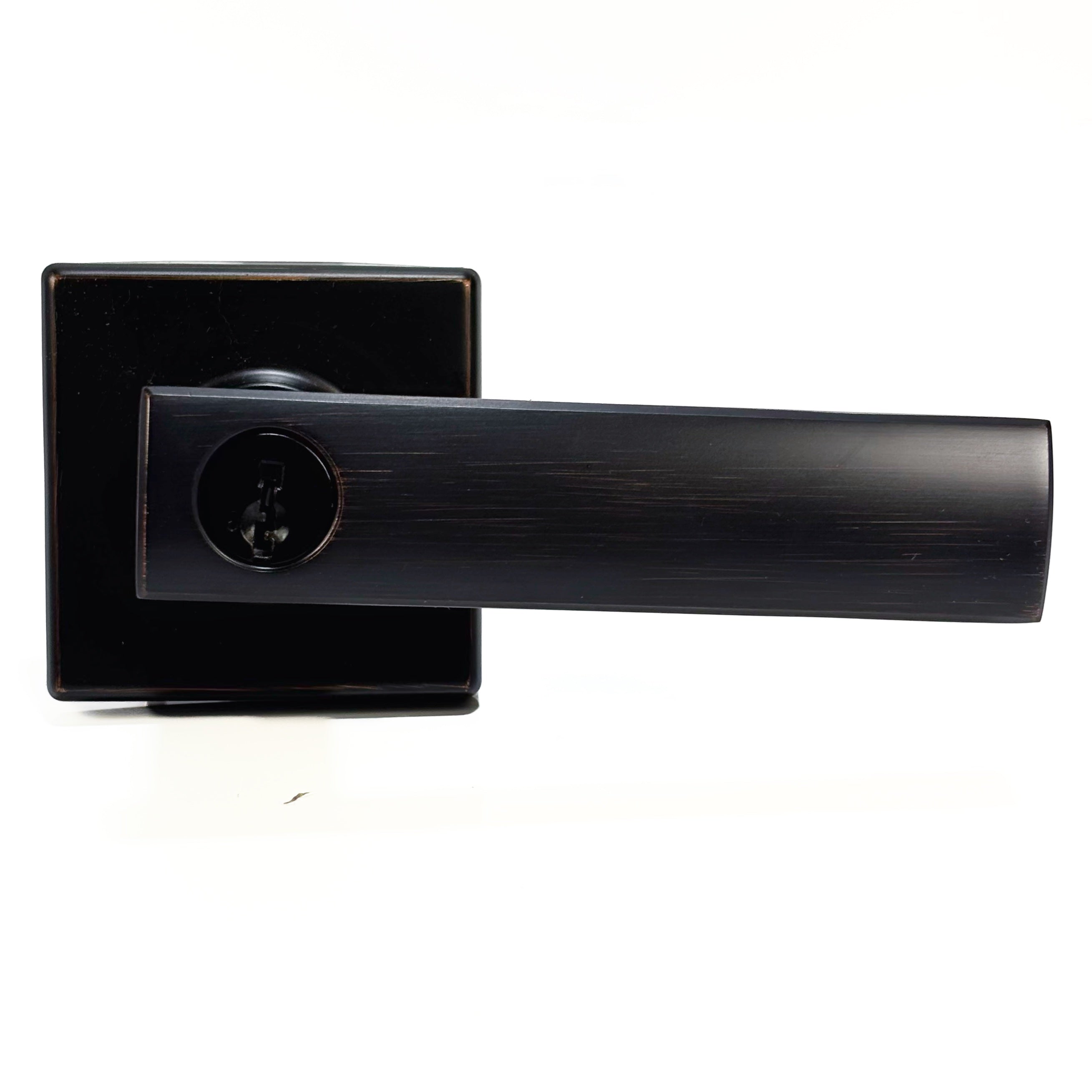 Keyed Ul Entry Leverset Smartkey Venetian Bronze Exterior Polished Chrome Inside
