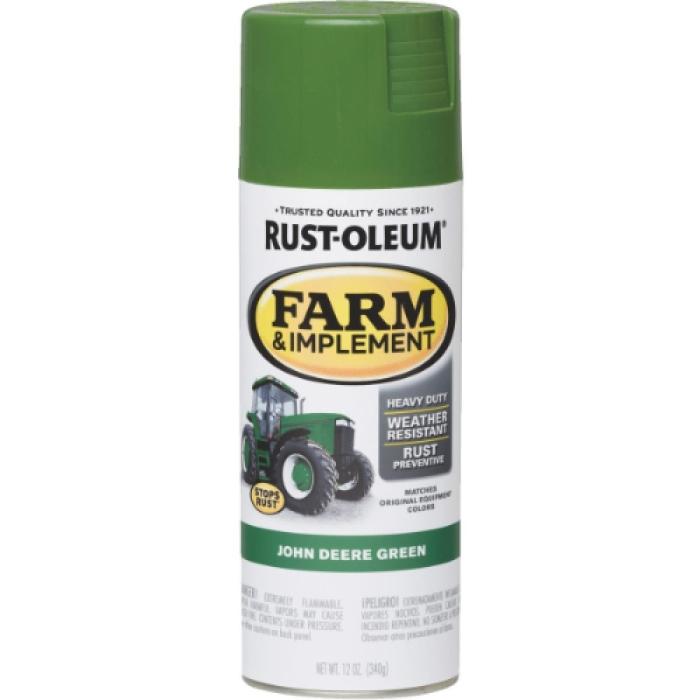 Rust-Oleum 7435830 Enamel Spray Paint, Gloss, Green, 12 oz, Can