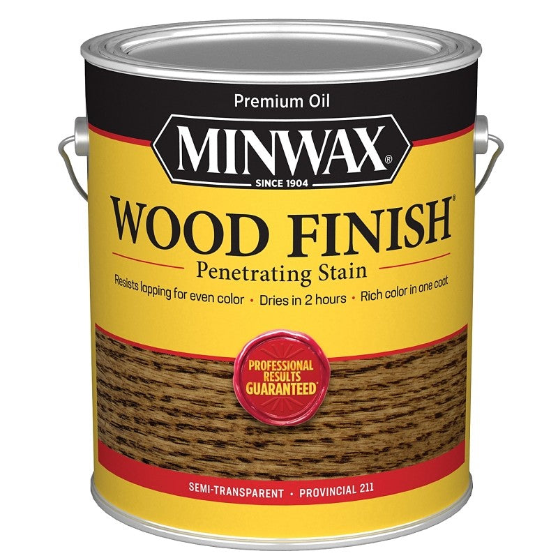 Minwax 71002000 Wood Stain, Oil Base, Provincial, Liquid, 1 gal, Can (Pack of 2)