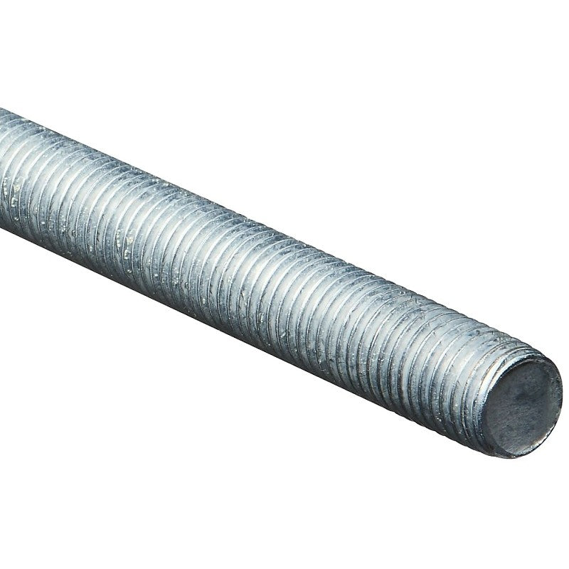 National Hardware N179-564 Threaded Rod, 7/8-9 Thread, 36 in L, A Grade, Steel, Zinc, UNC Thread
