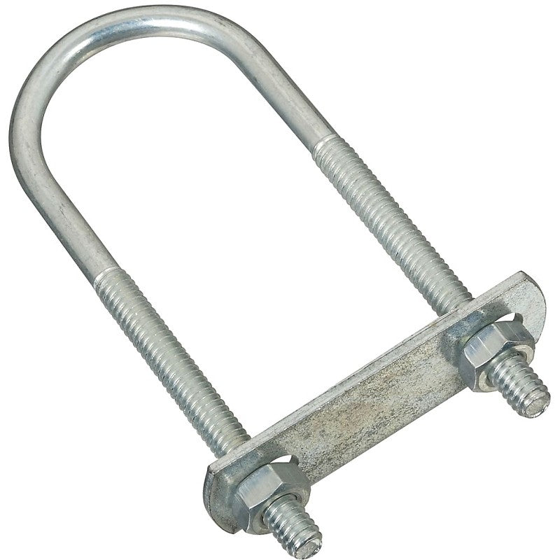 National Hardware N222-117 U-Bolt, 1/4-20 Thread, 2-3/8 in L Thread, Steel, Zinc (Pack of 5)