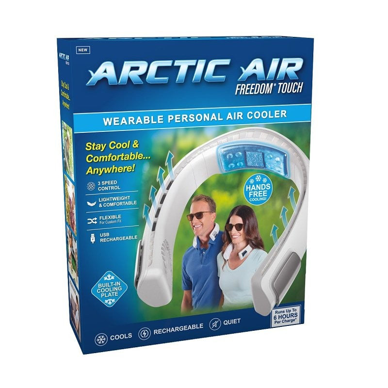 Arctic Air AAFR-MC12/4 Wearable Air Cooler and Purifier, 3.7 V, 3-Speed, 1 cfm Air, White