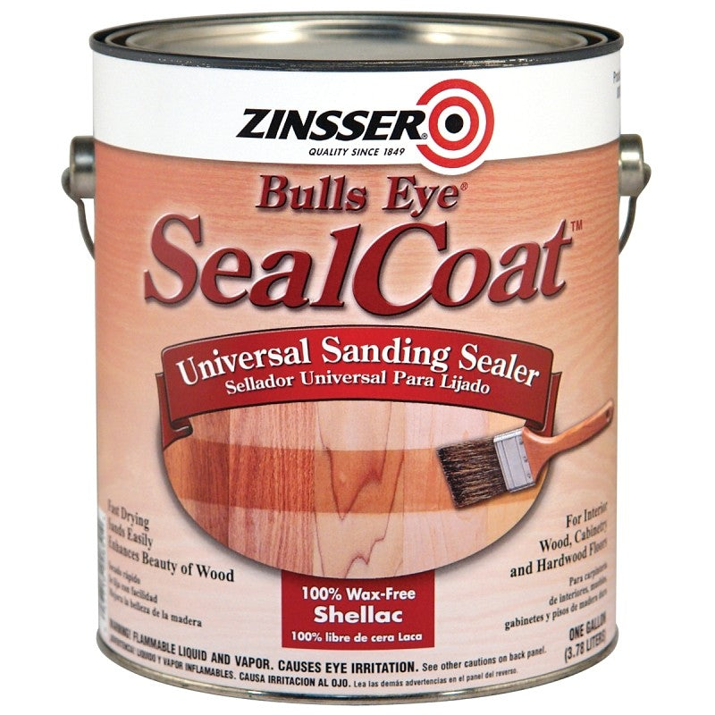 Zinsser 821 Sanding Sealer, Clear, Liquid, 1 gal (Pack of 2)