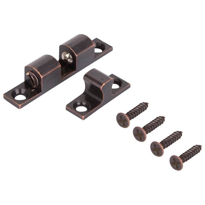 ProSource CB-01CVB-PS Double Ball Catch, Brass, Venetian Bronze, Venetian Bronze