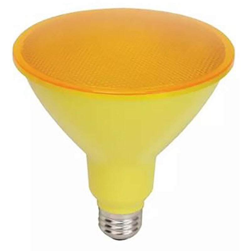 GE 93100583 LED Floodlight, Flood, Spotlight, PAR38 Lamp, 90 W Equivalent, E26 Lamp Base, Yellow Light