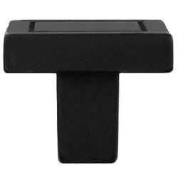 Laurey Cosmopolitan Series 72820 Cabinet Knob, 0.8 in Projection, Zinc, Matte Black