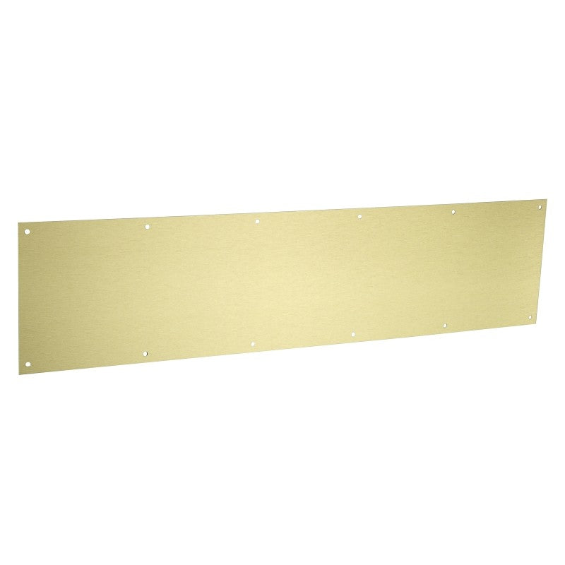National Hardware N270-353 Kickplate, 34 in L, 8 in W, 0.04 in Gauge, Aluminum, Brushed Gold