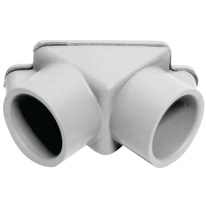 Carlon E990DR-CAR Access Pull Elbow, 1/2 in Hub, 2-3/16 in OAL, PVC, Gray