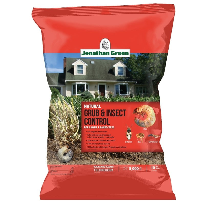 Jonathan Green 11925 Grub and Insect Control, Solid, Outdoor, 10 lb Bag