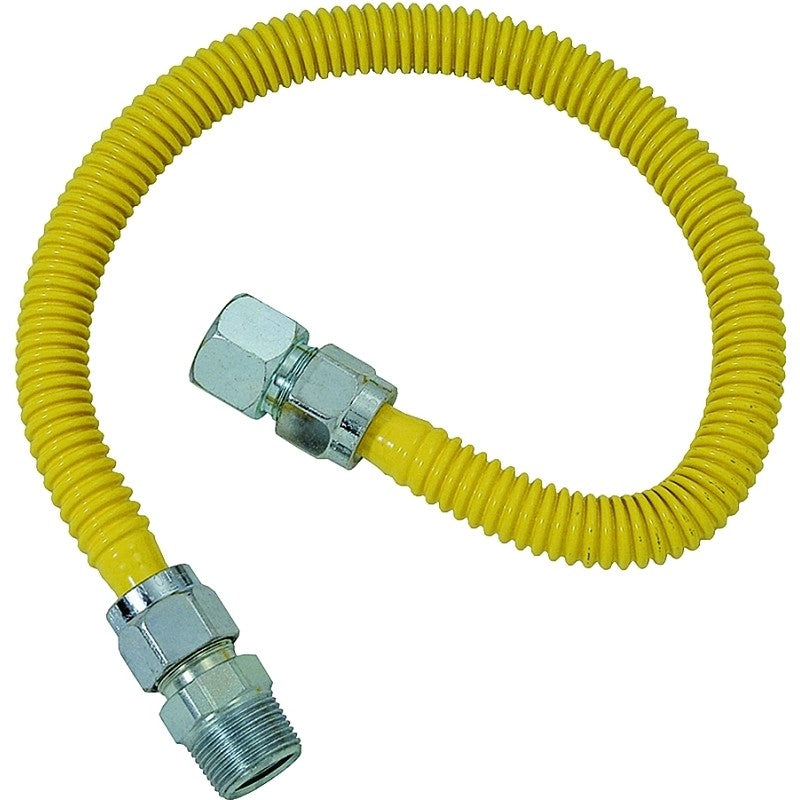 BrassCraft ProCoat Series CSSC21-36 Gas Connector, 36 in L, Stainless Steel