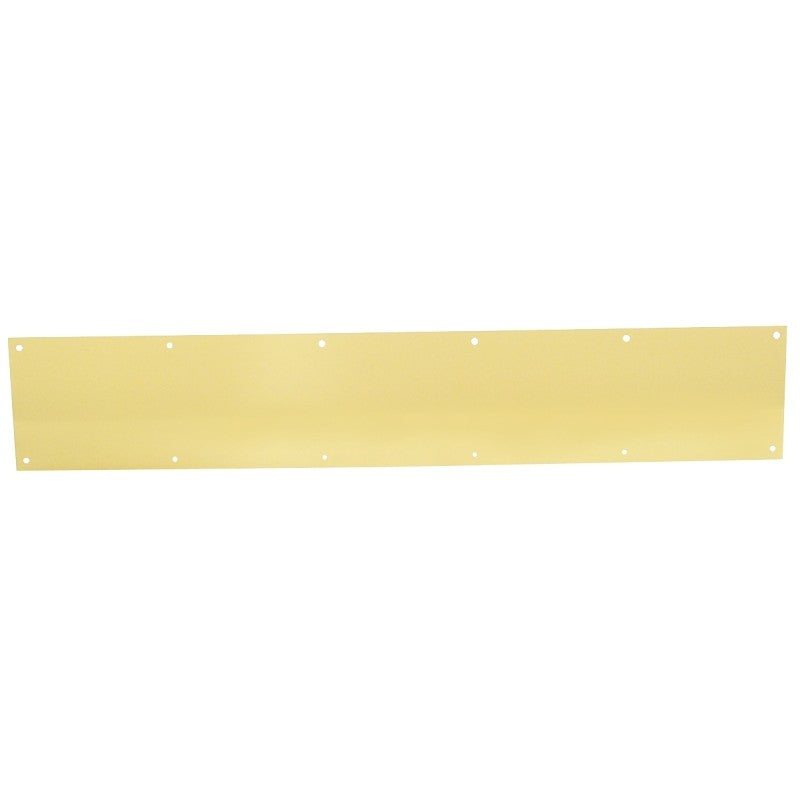 Schlage C8400B3-6X34 Kick Plate, 34 in L, 6 in W, Brass