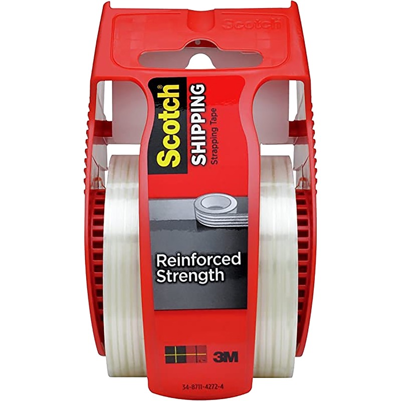 3M 50 Strapping Tape, 360 in L, 1.88 in W, PVC Backing