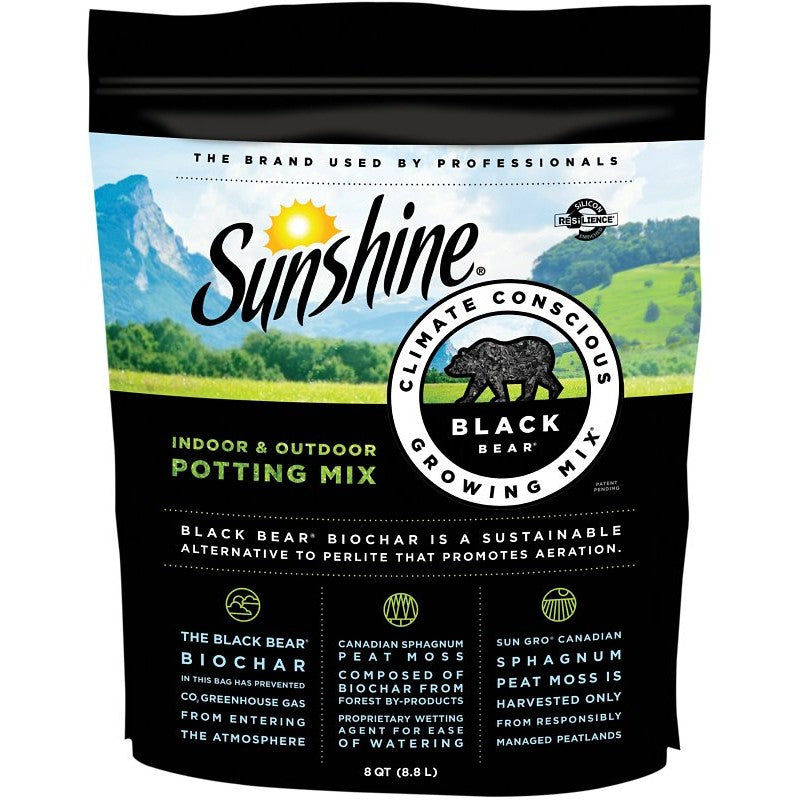Sunshine Black Bear Series 132115.Q08P Potting Mix, 8 qt