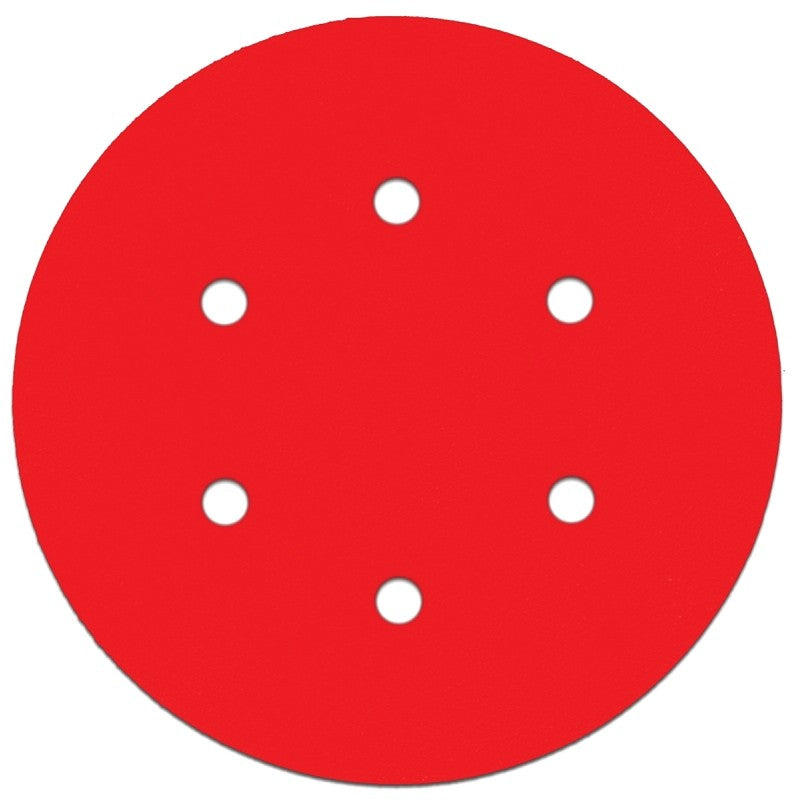 Diablo DCD060220H10G Sanding Disc, 6 in Dia, 220 Grit, Ultra Fine, Ceramic Abrasive, Hook-and-Loop Backing, 6-Hole