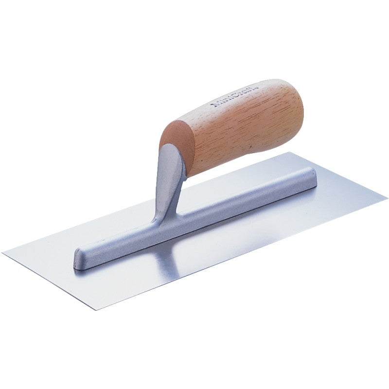 Vulcan 16216 Cement Trowel, 16 in L Blade, 4 in W Blade, Right Angle End, Ergonomic Handle, Wood Handle