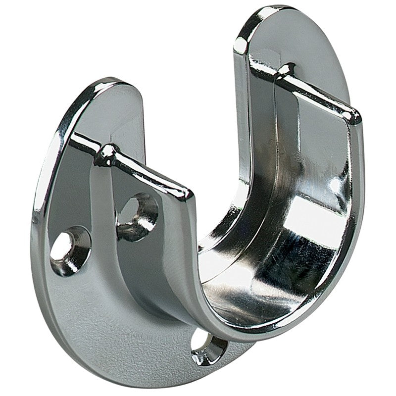 Knape & Vogt 766 CHR Closet Rod Flange, For: 750 5 and 770 5 Series Closet Rods, Zinc, Chrome (Pack of 12)