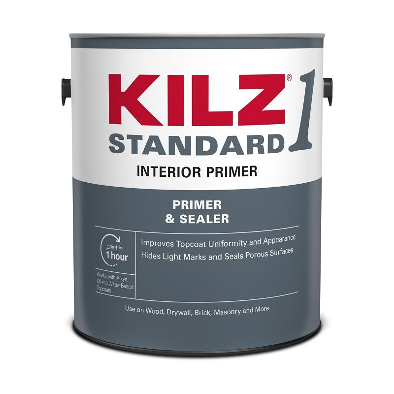 Kilz L201111 Interior Primer, Matte, White, 1 gal (Pack of 4)