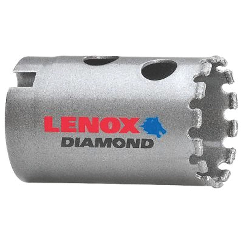 Lenox Diamond 1211520DGHS Hole Saw, 1-1/4 in Dia, 1-5/8 in D Cutting