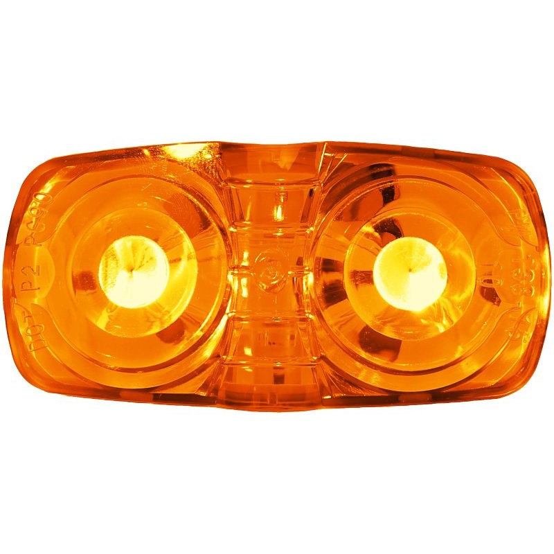 PM V38A Marker/Clearance Light, 9 to 32 V, LED Lamp, Amber Lens, Surface Mounting
