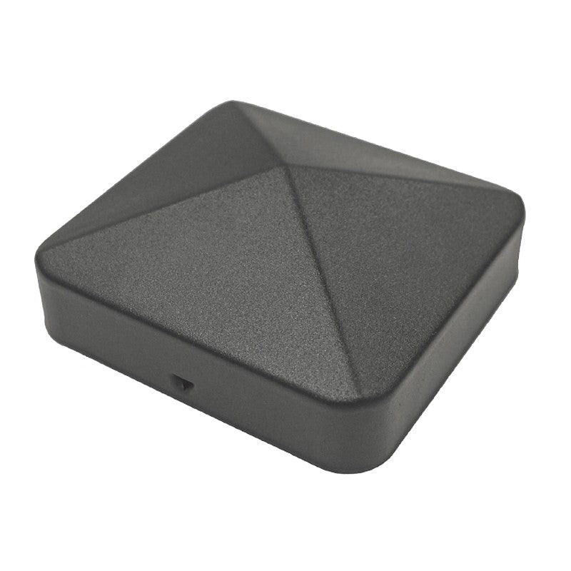 Nuvo Iron Eazy-Cap US-PCP12BLK Post Cap, Steel, Black, Powder-Coated