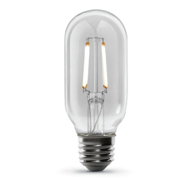 Feit Electric T14/CL/VG/LED LED Bulb, Decorative, T14 Lamp, 40 W Equivalent, E26 Lamp Base, Dimmable, Clear (Pack of 4)