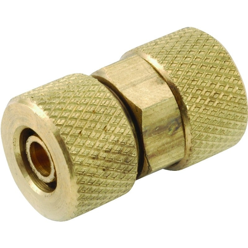 Anderson Metals 50862-04 Tube Union, 1/4 in, Compression, Brass