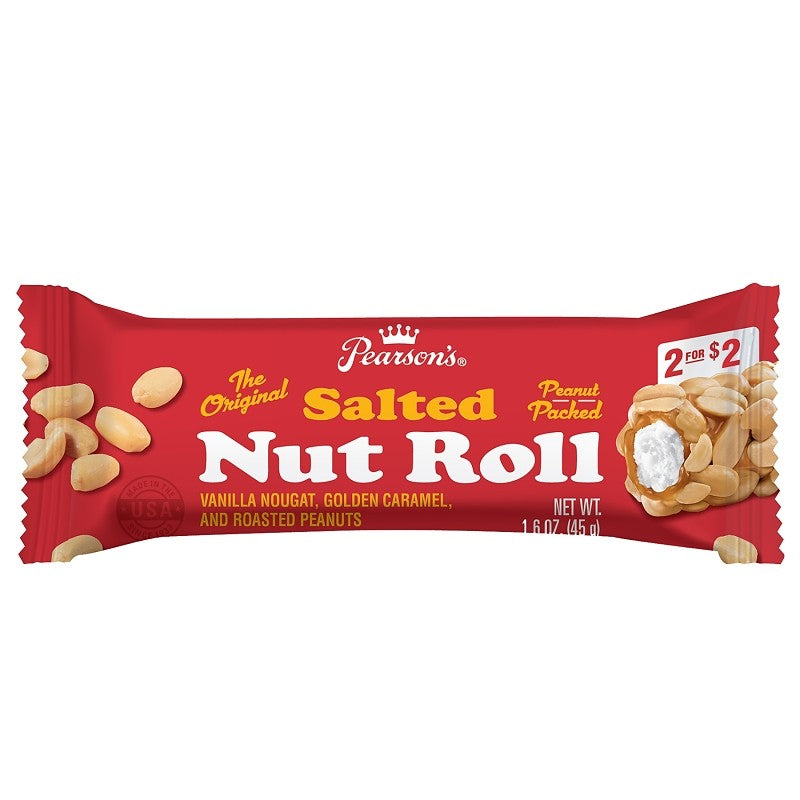 Pearson's 51200 Salted Nut Roll Snack, Cinnamon Churro, 1.8, 3.25, 0.5 oz (Pack of 288)