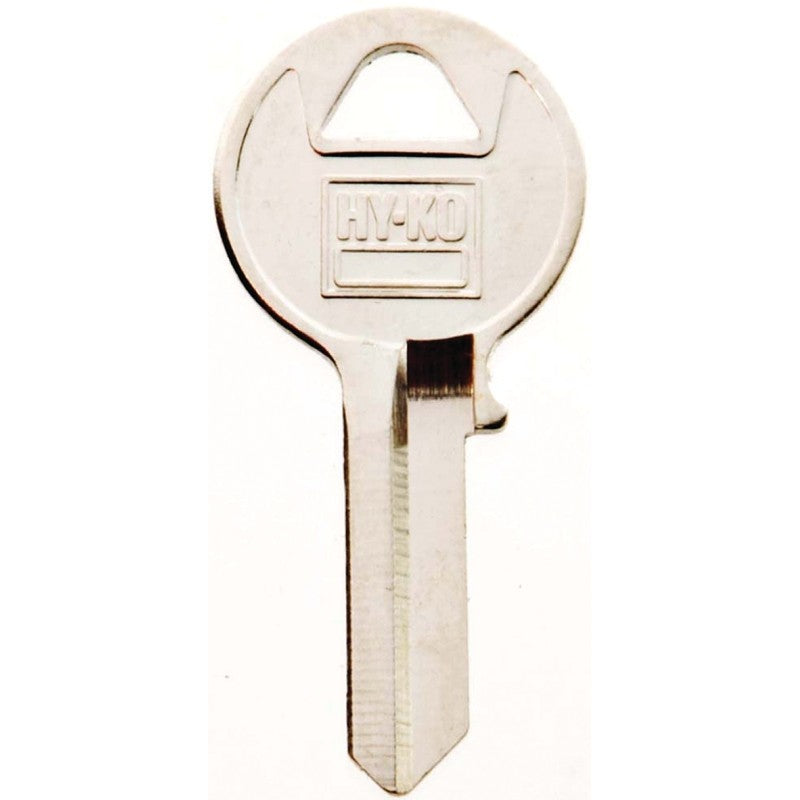 Hy-Ko 11010VR7 Key Blank, Brass, Nickel, For: Viro Cabinet, House Locks and Padlocks, VR7 Key Number (Pack of 10)