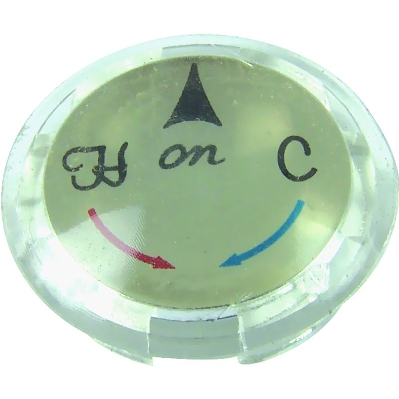 Danco 80970 Faucet Index Button, 1-5/16 in OD, Acrylic