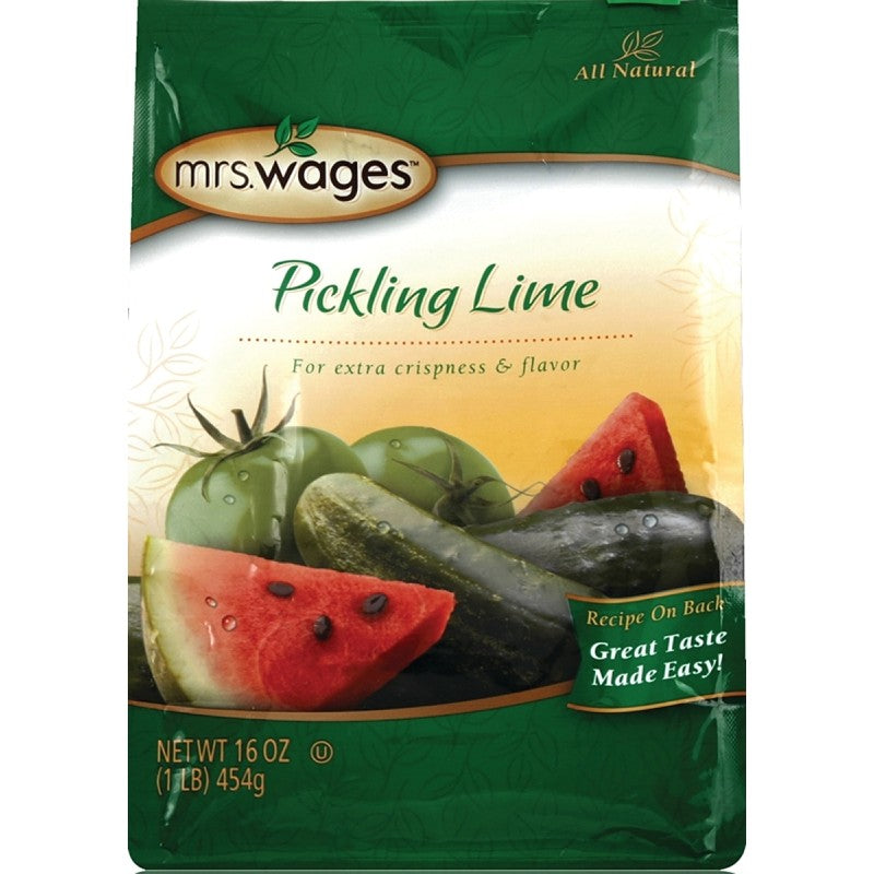 Mrs. Wages W502-D3425 Pickling Lime Mix, 16 oz Bag (Pack of 6)