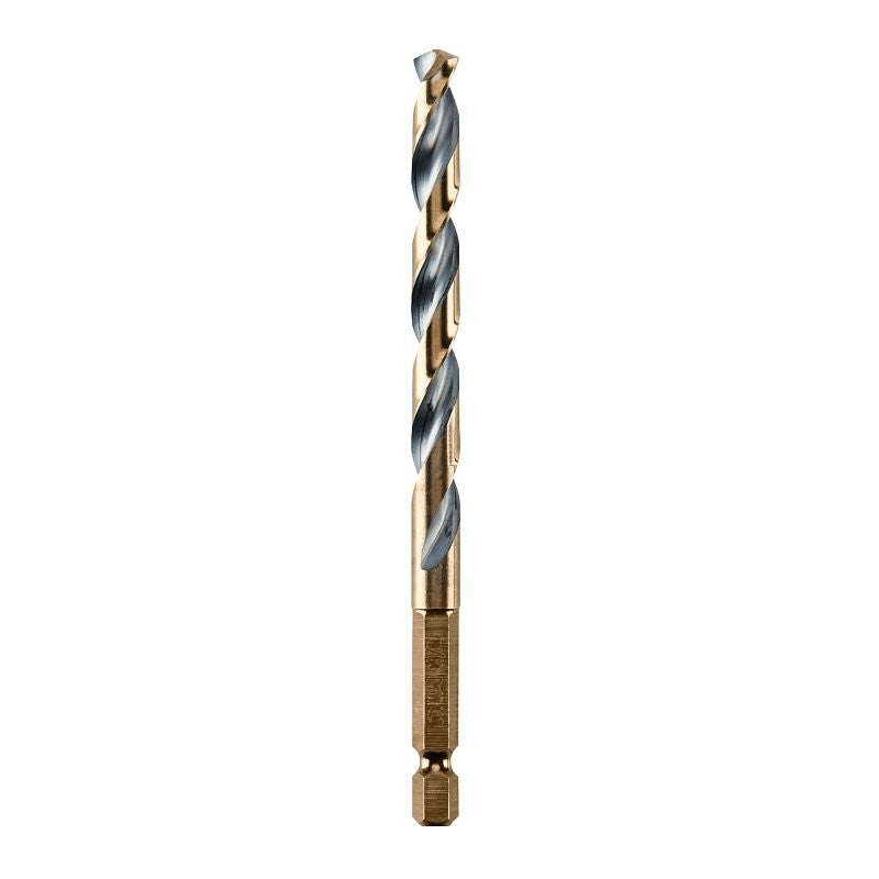 DEWALT DWA5019 Drill Bit, 19/64 in Dia, 4-1/2 in OAL, Heavy-Duty, 1/4 in Dia Shank, Hex Shank
