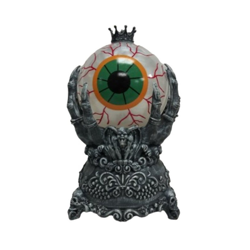Santas Forest 21948 Ghost Hand Holding Eyeball Water Globe, 5 in H, Glass/Plastic, Black, Internal Light, Indoor (Pack of 4)