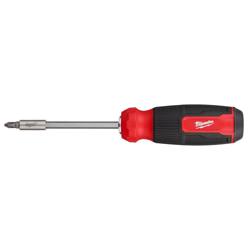 Milwaukee 48-22-2900 14-in-1 Multi-Bit Screwdriver, 1/4 in Drive, 9.11 in OAL, Plastic Handle, Ergonomic Handle