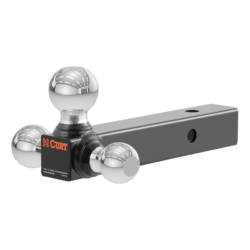 Curt 45001 Ball Mount, 8-1/2 in L, 1-7/8, 2, 2-5/16 in Dia Hitch Ball, Steel