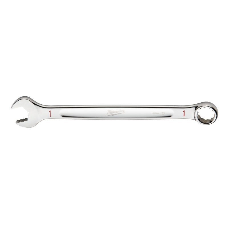 Milwaukee 45-96-9432 Combination Wrench, SAE, 1 in Head, 13.39 in L, 12-Point, Steel, Chrome, Ergonomic, I-Beam Handle