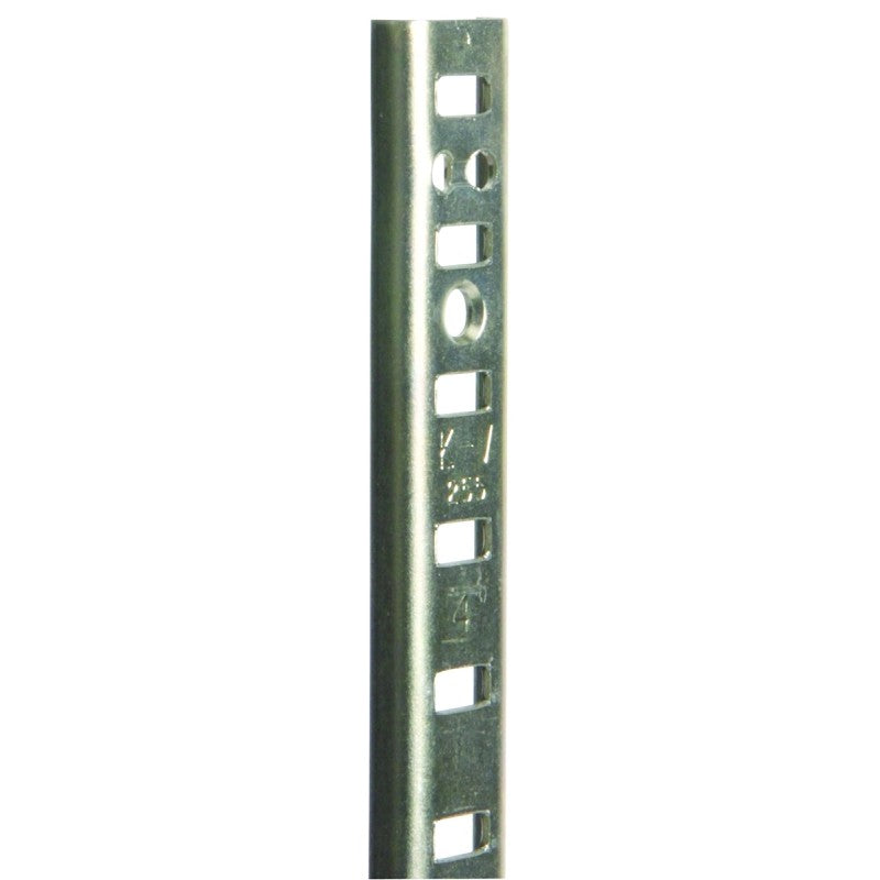 Knape & Vogt 255 PK255 ZC 24 Shelf Standard, 500 lb, 23 ga Thick Material, 5/8 in W, 24 in H, Steel, Zinc (Pack of 20)